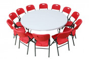 6 Foot Round Banquet Table Folding Chair (SY-183ZY)