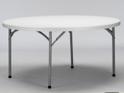 60 Inch Blow Molded Plastic Round Table