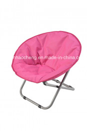 600d and 210d Fabric Folding Moon Beach Chair with Red Color Fabric