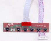 6-key keypad for LCD display controller boards