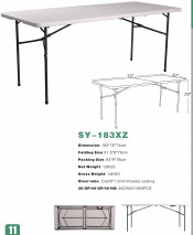 6ft HDPE Hot Sale Folding Table