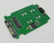 Converter 7cm 18+8pin mSATA Female to 15+7pin SATA Male Big