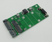 Converter 7cm 18+8pin mSATA Female to 15+7pin SATA Male Small