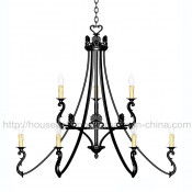 9 Candle Antique Chandelier (CH-850-5075X9)