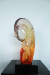 Abstract Clear Resin Crafts for Hotel Decoration Business Gift