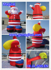 Affable Inflatable Santa Claus Ornament with Gift Bag (MIC-500)
