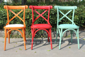 Aluminium Cross Back Chair for Bar, Restaurant and Party