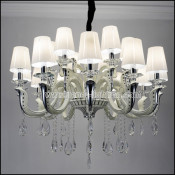 Aluminium Die-Casting Chrome Large Pendant Chandelier (S8827-12+6)
