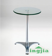 Aluminium Glass Dining Patio Leisure Metal Garden Table (JT-65)