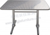 Aluminium Long Hotel Leisure Dining Coffee Garden Table (JJ-TS02)