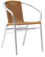 Aluminum Outdoor Garden Public Rattan Dining Chair (JJ-AR03)
