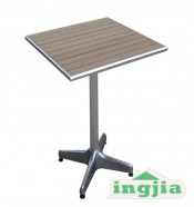 Aluminum Solid Wood Outdoor Garden Dining Leisure Table (JT-82)