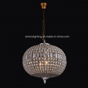 Antique Brass Crystal Chain Chandelier (EM040-4L)