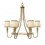Antique Chandelier with Fabric Shade (CH-850-5176X6)