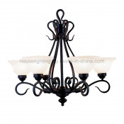 Archaized 6 Light Steel Chandelier CH-850-5040x6