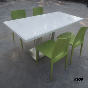 Artificial Marble Top Dining Table, Restaurant Table and Chair