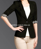 Autumn Newest Long Sleeve Fashion Women Black Small Suit