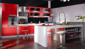 Baked Paint Kitchen Cabinet (M-L76)