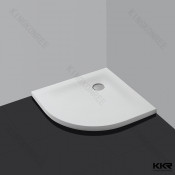 Bathroom Anti-Slip Sector Solid Surface Corner Shower Tray