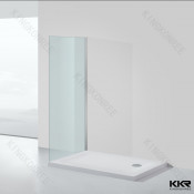 Bathroom Modern Matte White Stone Resin Shower Tray