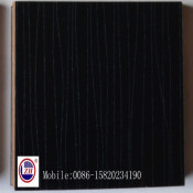 Black Wooden Line Kitchen Cabinet Door From UV MDF (ZH-3921)