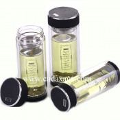 Borosillicate Glass Water Bottle with Tea Strainer Dn-172