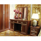 California Red Wooden Dresser with Mirror (ZT21111A145)
