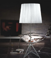 Carbon Steel Silk Shade Hotel Floor Lamps (253F silk shade)