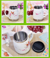 Ceramic Outer, S/S Inner Beer Mugs Dn-293b