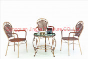 Cheap Iron Rattan Dining Outdoor Garden Furniture (JJ-S461&575)