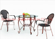 Cheap Iron Rattan Dining Outdoor Set (JJ-S429&566)