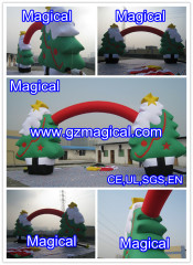 Chriatmas Inflatable Welcome Arch with Double Tree (MIC-360)