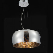 Chrome Glass Hanging Lamp/ Decorative Lighting with Crystal