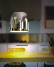 Chrome Glass Room Pendant Lamp Modern with E27 Bulb (721S1)