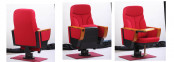 Cinema Chairs Seating Red Fabric Movie Chair with Plastic Armrest Tip up Cinema Seats Auditorium Chair Cinema Chair VIP Chair (XC-2012)