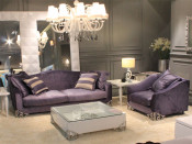 Classic Sofa Fabric Sofa Living Room Sofa Set (LS-102A+C)