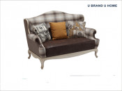 Classic Sofa for Living Room with Beech Wood