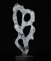 Clear Abstract Resin Work of Art Td-R082