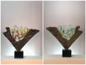 Clear Resin Art Sculpture Obscure Art Hotel Decor Pieces