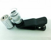 Clip-On 60X Zoom Microscope Lens For Smartphones & Tablet Reader