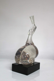 Collectible Business Gift, Small Glass Sculpture, Crystal Sculpture