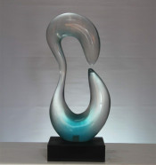 Collectible Clear Resin Art Sculpture