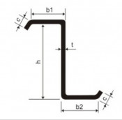 Color Prepainted Z Type Al Zn Steel Beam