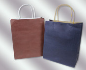 Colorful Customized Kraft Paper Packaging Handle Bag