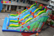 Colorful Forest Inflatable Dry Slide for Sale Chsl461