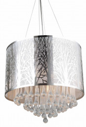 Contemporary Decorative Pendant Lamp with Round Lampshade (MD6004B-CH)