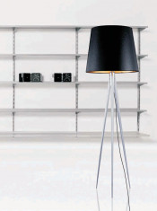 Contemporary Fabric Shade Standing Floor Light Floor Lamp (1049F)