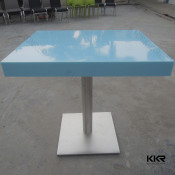Customized Colorful Blue Artificial Stone Pub Table Top
