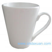 Customized White Ceramic Mug with Logo Printing