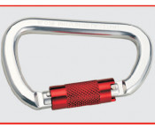 D Shaped Aluminum Climbing Carabiner Key Lock Carabiner